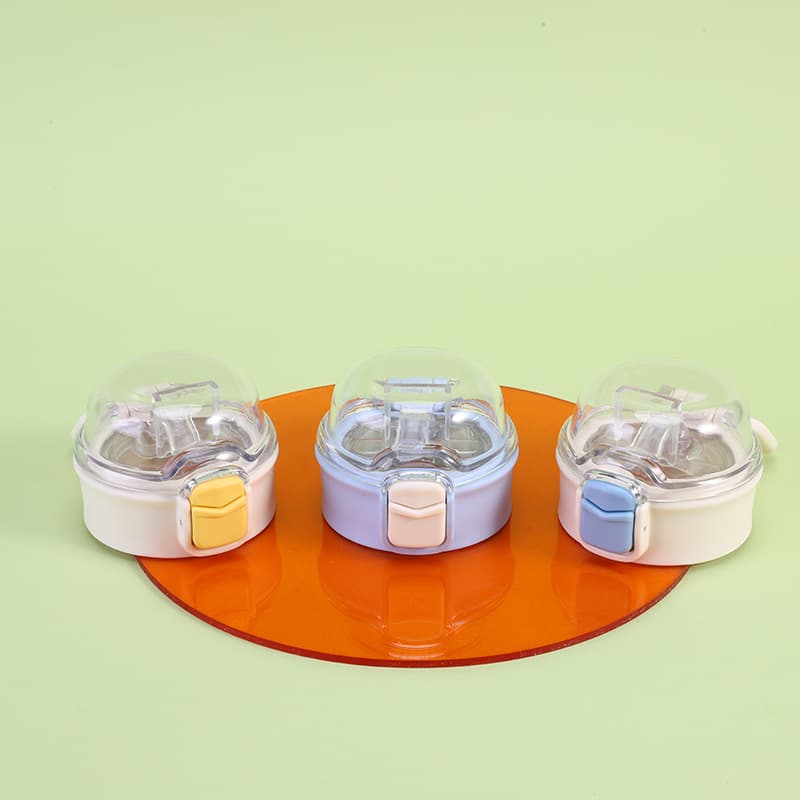 Custom Insulated Cup Handle Pull Strap Transparent Flip Lid Children's Cup Lid Accessory Plastic Cup Straw Lock