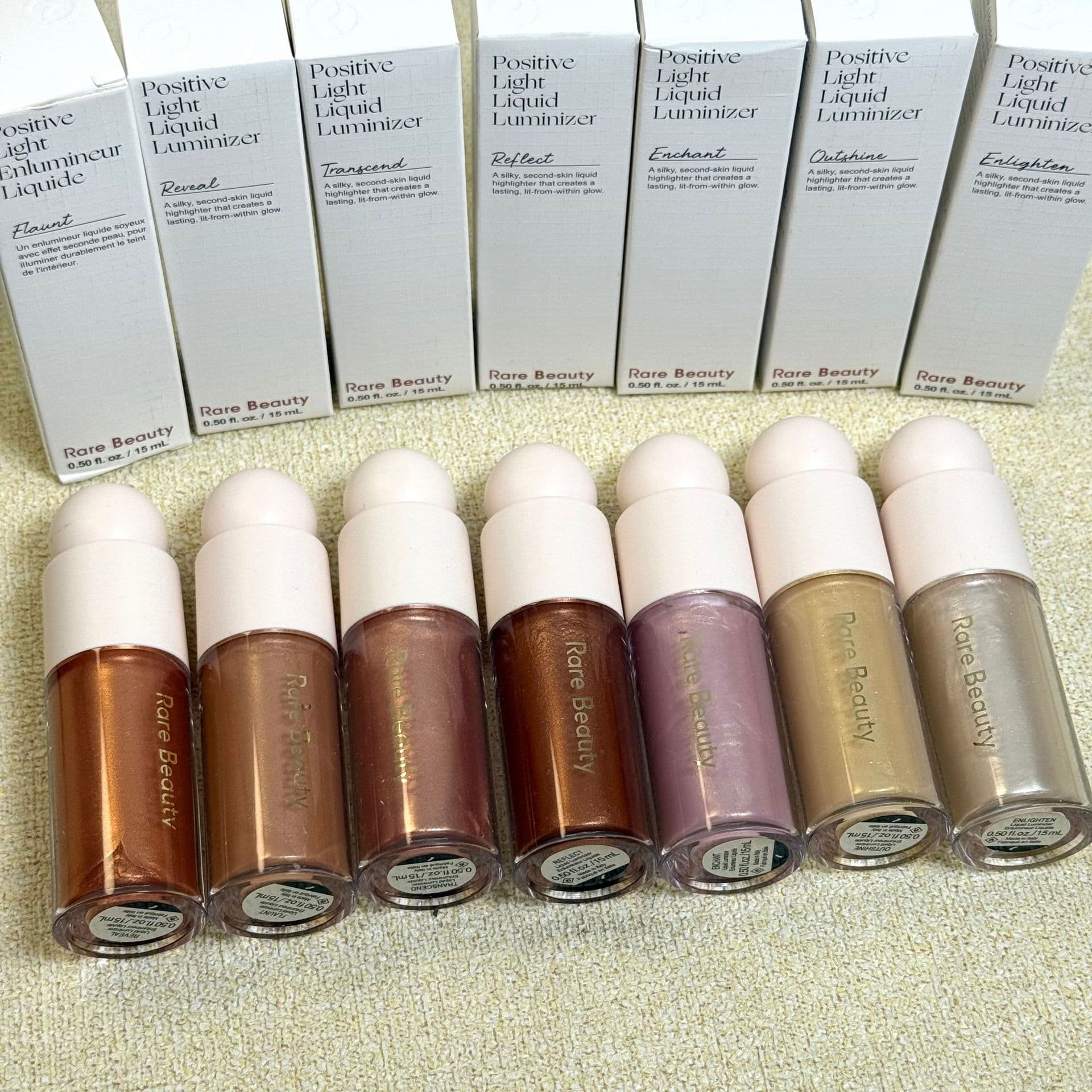 Cross-border Rare Beauty BySelena Selena liquid highlighter with shimmering pearl silkworm facial brightening liquid