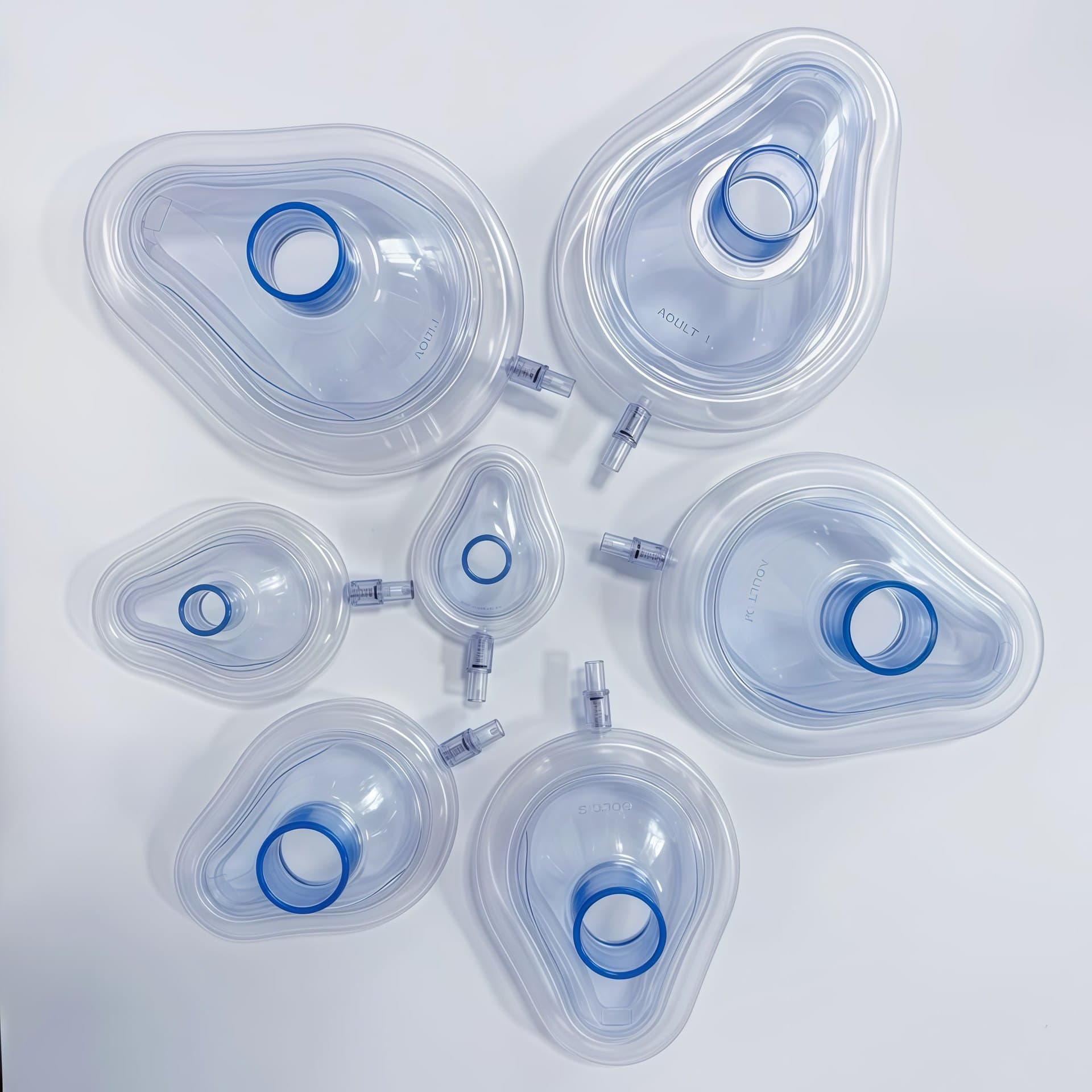 Disposable PVC masks with small openings for children's emergency accessories, PVC breathing protection masks for export