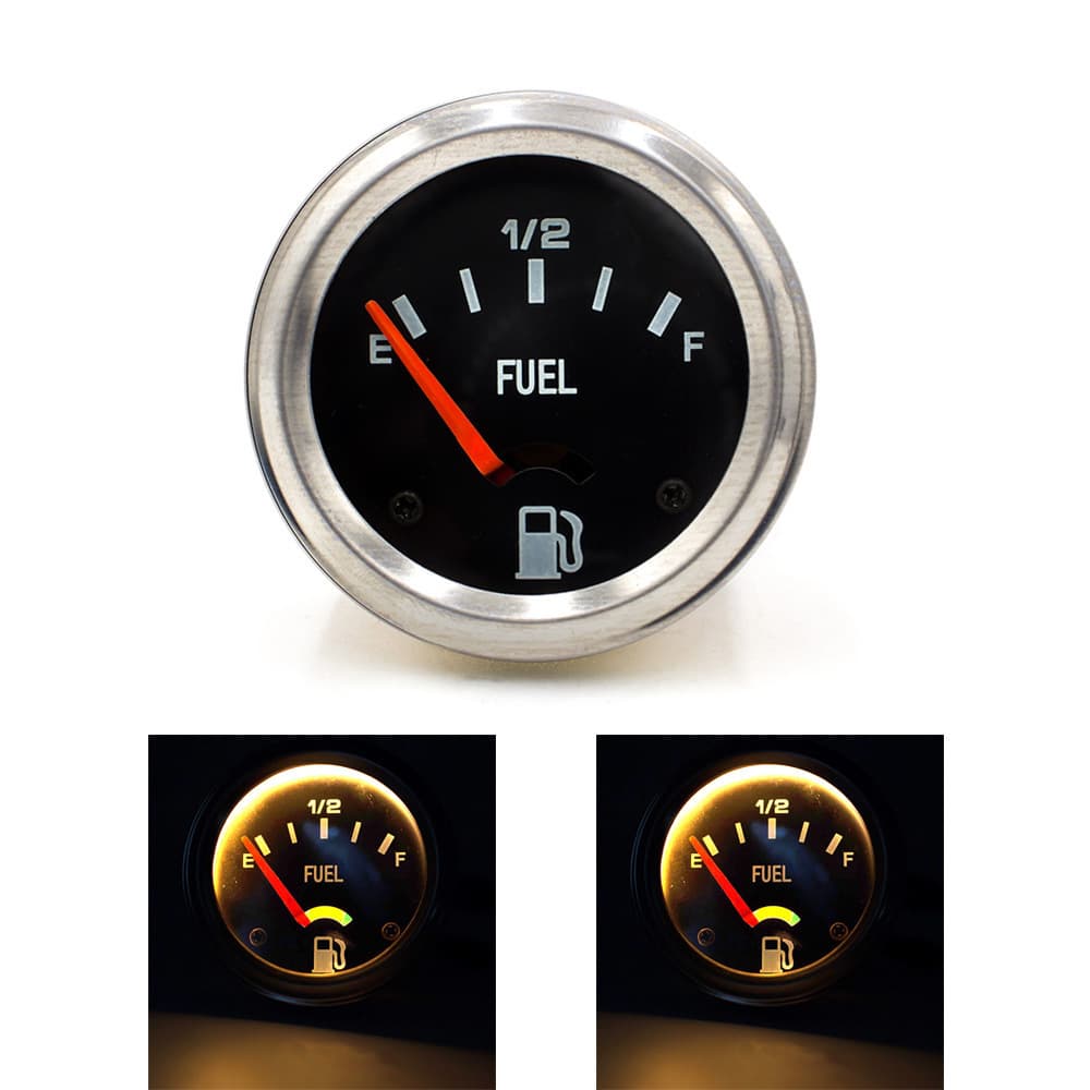 Cross-border Style Automotive Modification Mechanical Fuel Gauge 12V 52mm Universal Fuel Gauge Metal Body