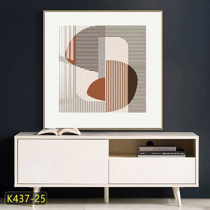 Square Living Room Decorative Painting Sofa Background Wall Art Abstract Art Dining Room Mural Bedroom Wall Crystal Porcelain Painting