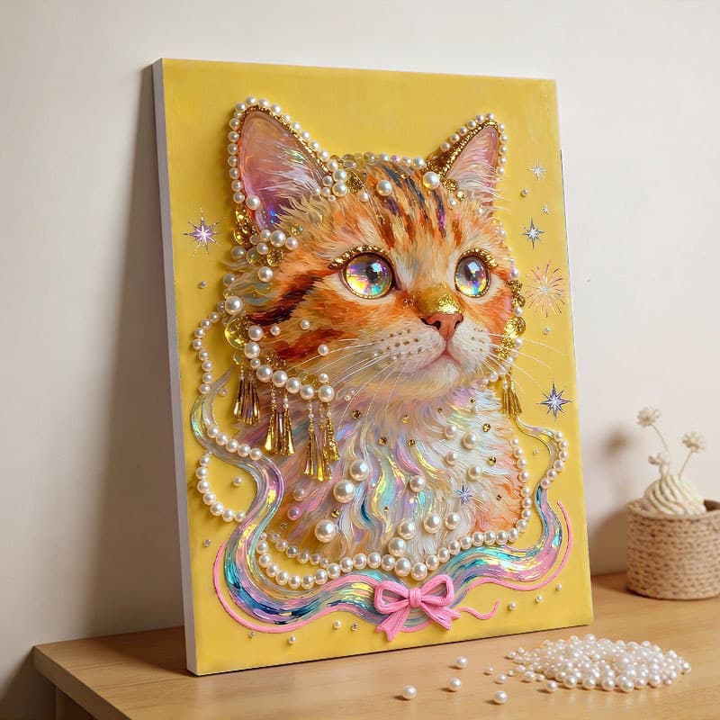 2026 Cross-border Amazon Multi-platform Hot-selling Handmade DIY Pearl New High-appeal Minimalist Style Pearl Painting