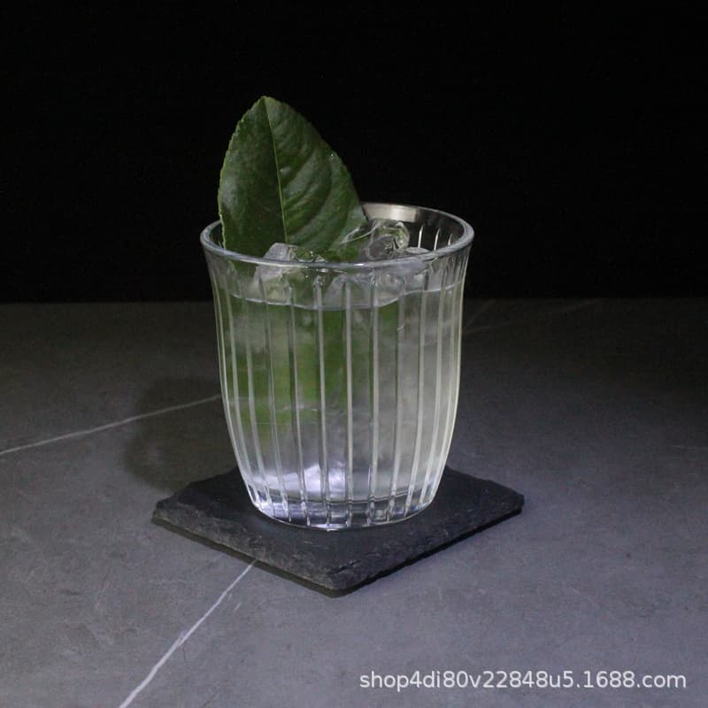 Türkiye imported Pasha Paqi vertical pattern cocktail cup European style glass vertical pattern coffee drinking cup whiskey cup