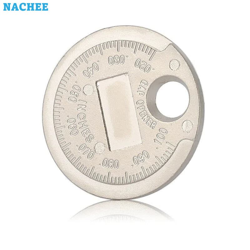 NACHEE Brand Coin Type Spark Plug Gap Measurement Tool Inch Measurement Automobile Maintenance Essential