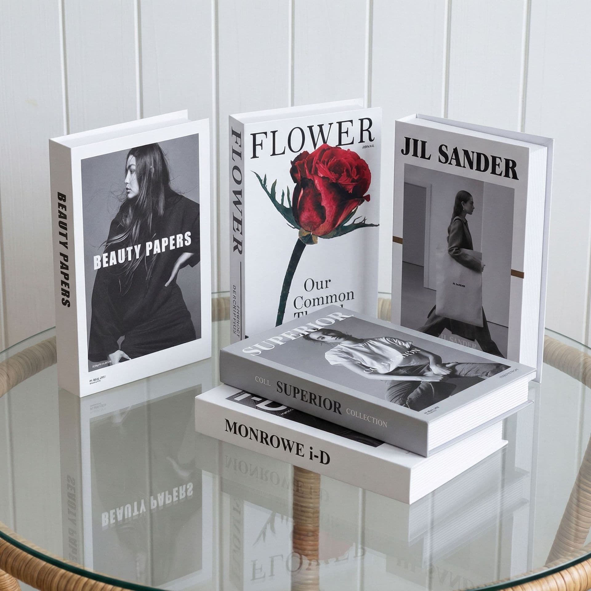 Modern English folding fake book Nordic ins style simulation decorative book high-end home furnishings photo props