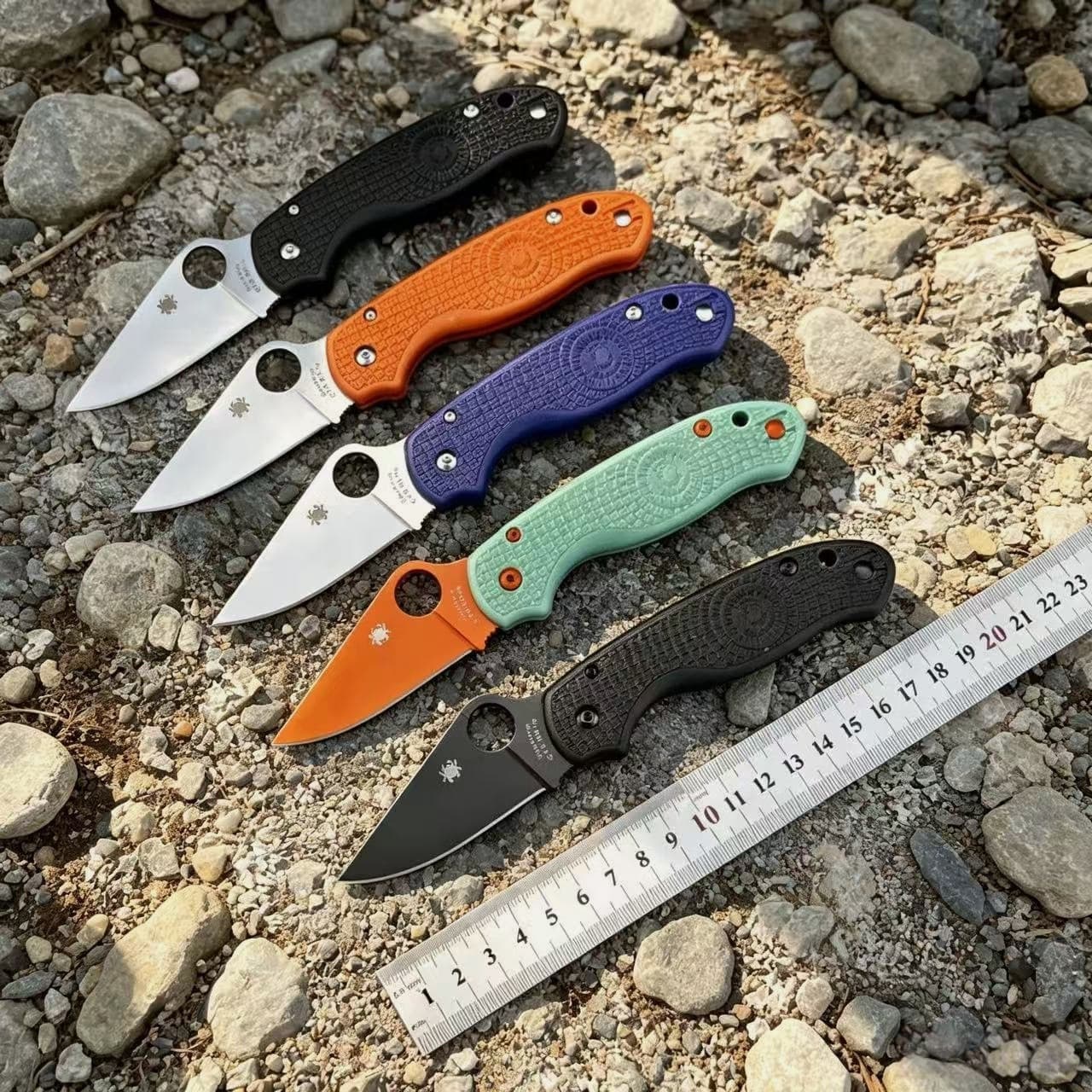 Spider C223 Folding Knife EDC Tool Nylon Handle Cross-border Folding Outdoor Knife Camping Hiking Tool Portable