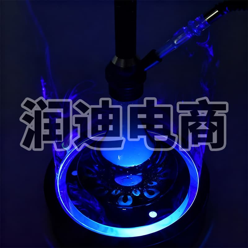 Cross-border supply popular bar hookah accessories cool base Arabic hookah laser light luminous base