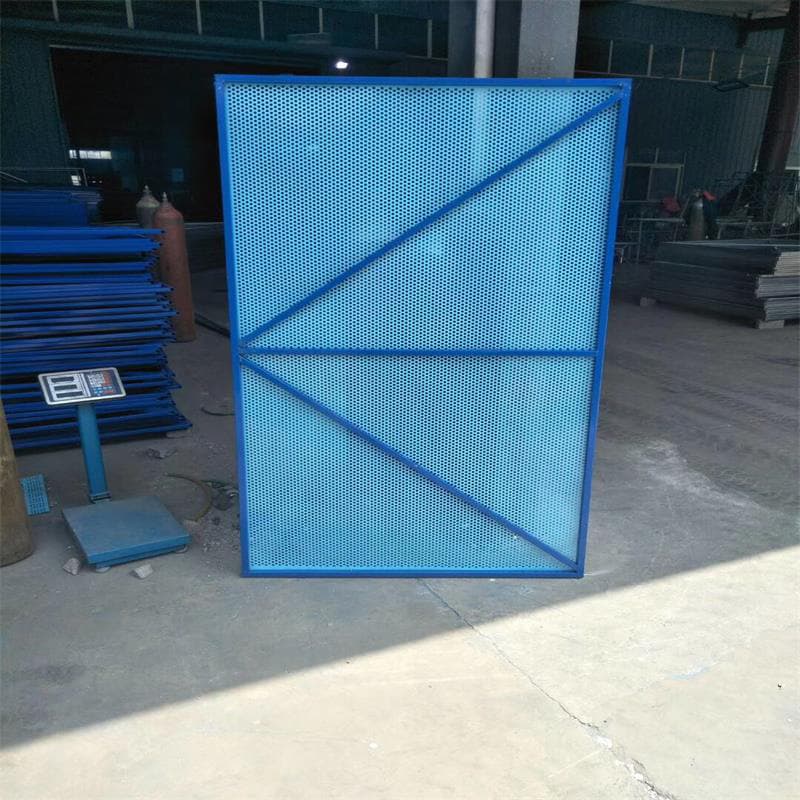 Scaffolding Protective Net, Metal Galvanized Perforated Plate for High-Rise Building External Fall Arrest Steel Plate Climbing Frame Mesh Grid