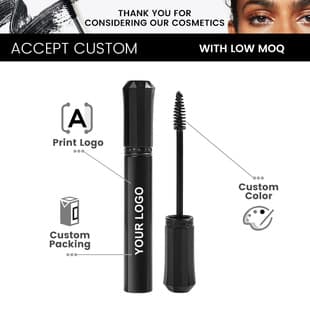 Export Small Batch Mascara, No Logo, Waterproof, Non-Smudge, Volumizing, Curling, Lengthening, Black Mascara