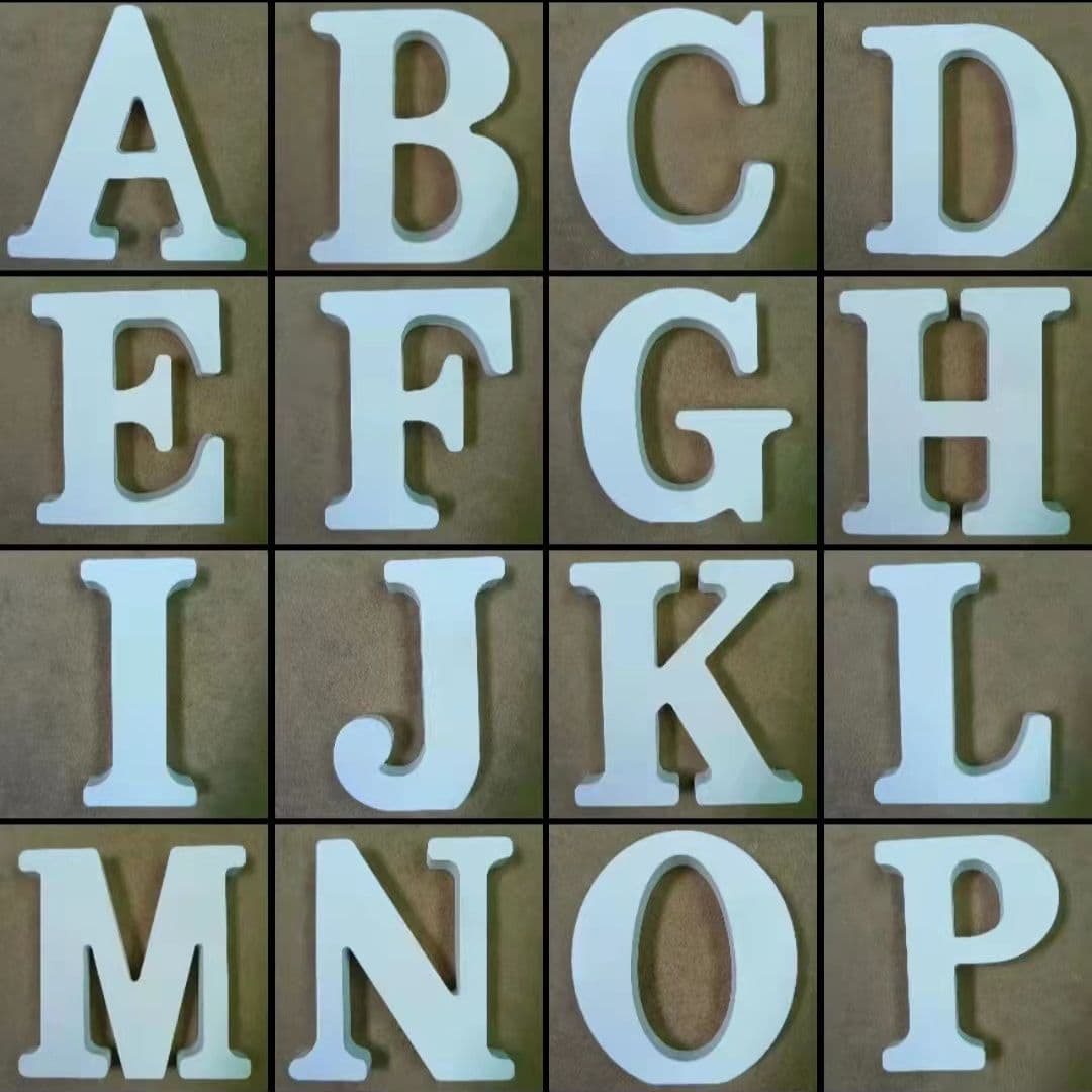 Wholesale Wooden English Letter Ornaments, Craft Decorations for Advertising and Naming