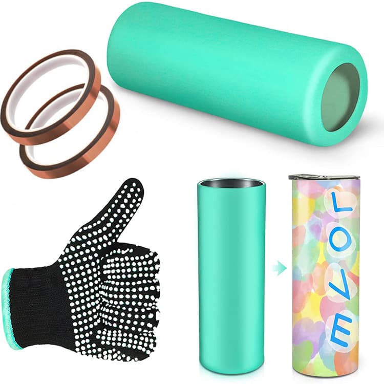 Sublimation Silicone Sleeve Sublimation Tumbler Silicone Band Sleeve Set for 20 oz Skinny Straight Tumbler