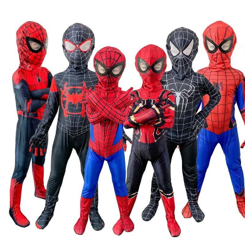 Miles Spider-Man Clothes Boy Battle Suit Boys Cos Costume Halloween Children's Performance Animation Cosplay