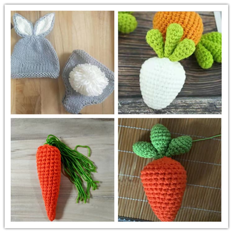 New Children's Newborn Photography Sweater Suit Baby Photo Clothes Gray Rabbit Carrot European and American Photo Studio Photography Clothing