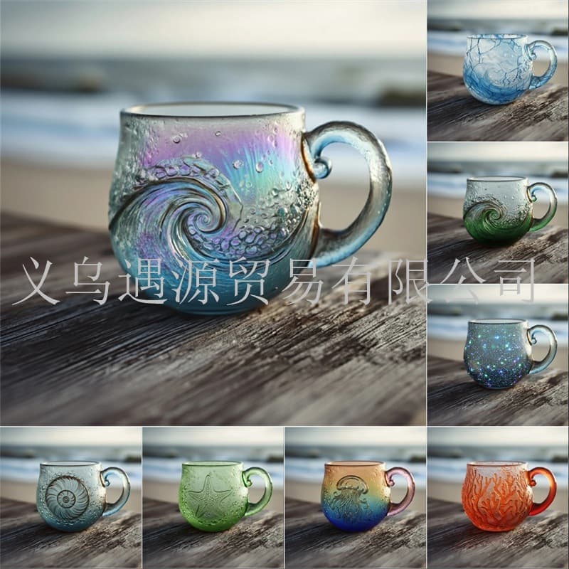 New Ocean-Themed Glass Mugs