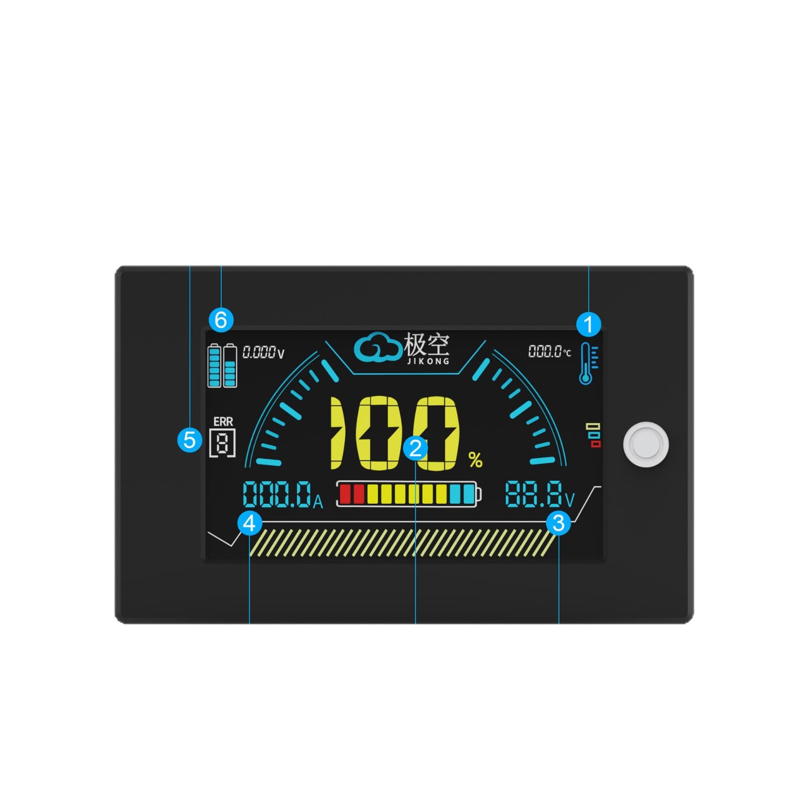 Jikong Lithium Battery Protection Board LCD Display 3.2-inch Screen Protection Board Jikong Protection Board Display