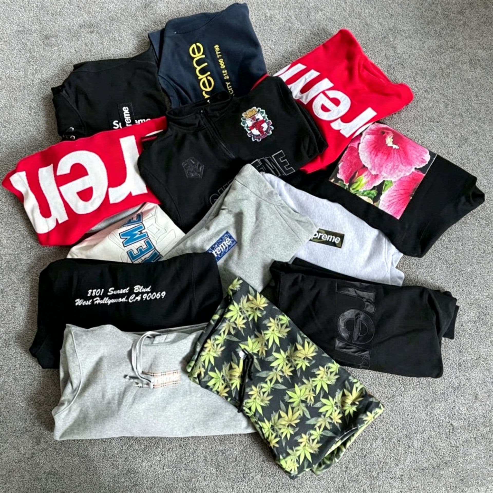 Cross-border 2026 New Supreme Number 99 Loose Long Sleeve Round Neck T-Shirt Wasteland Style Ins Fashion Export