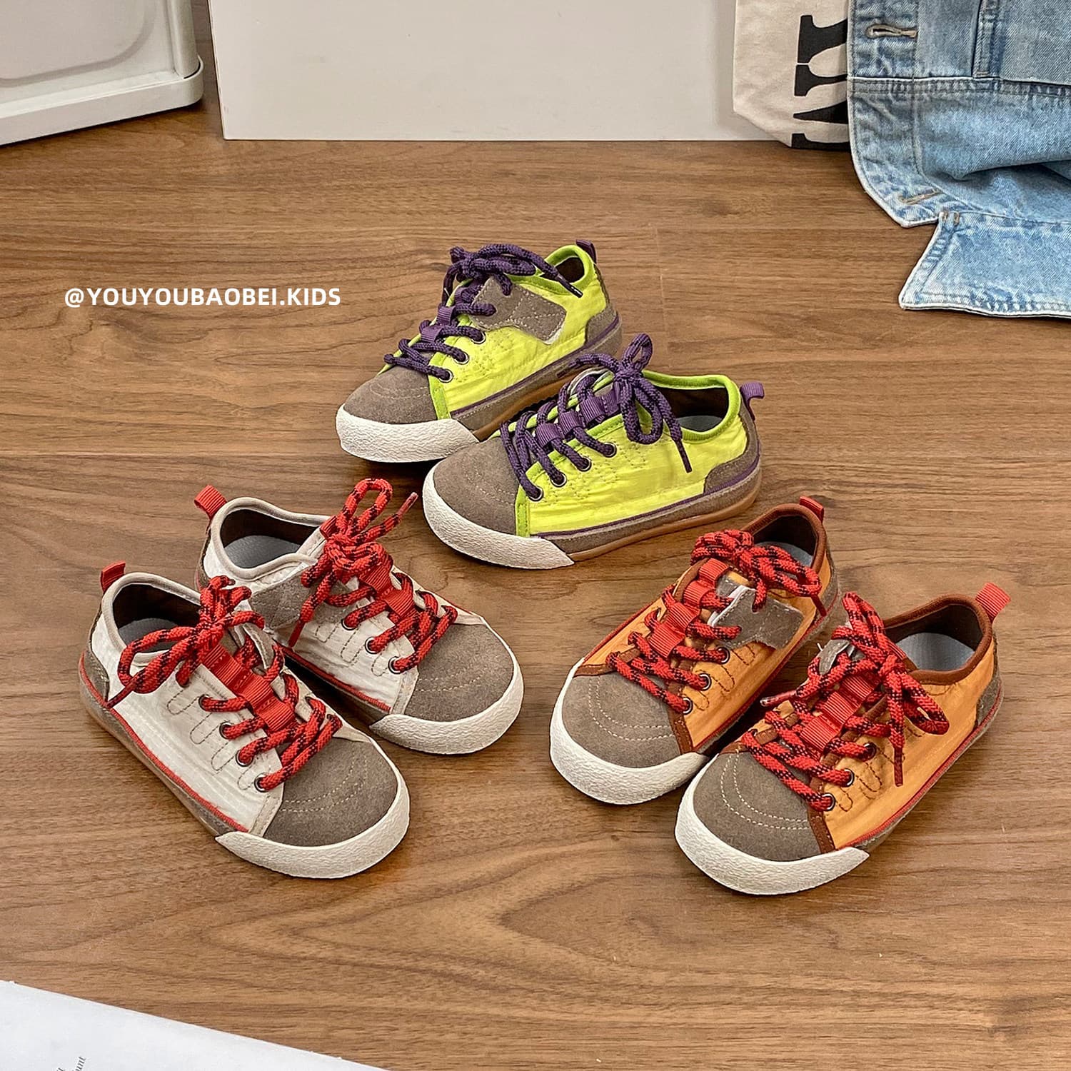Children's Outdoor Sneakers 2026 New Trendy Retro All-Season Canvas Shoes for Boys and Girls, Student Korean-Style Sports Shoes