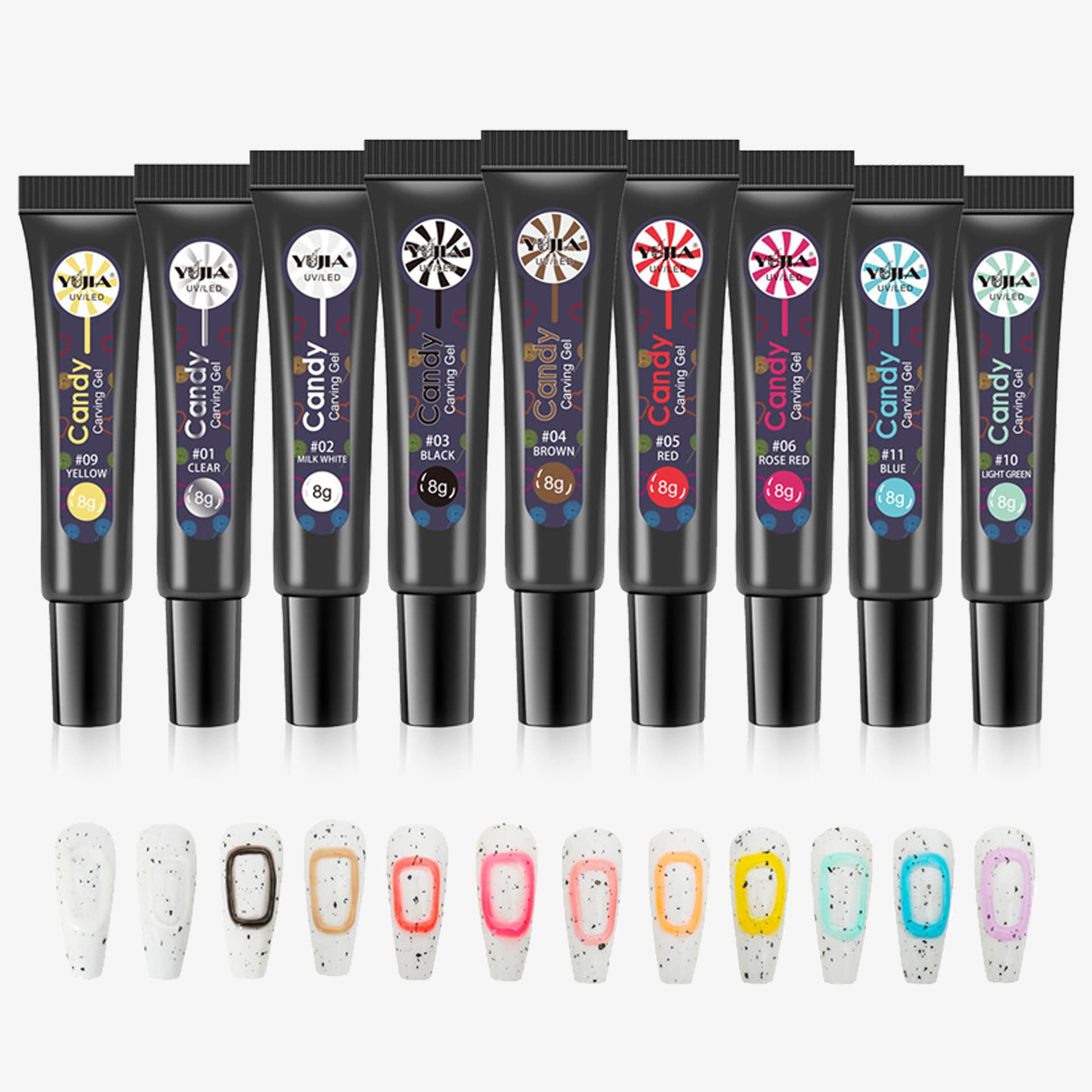 Internet Celebrity Explosions South Korea 5D Hose Stereo Nail Polish Gel Candy Macaron Jelly Wash-free Gel for Nail Art Shop