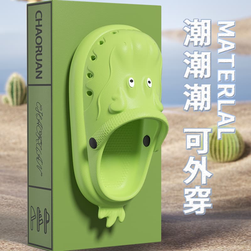 Children's Clog Shoes Home Use Cute Slip-On Beach Sandals Soft Bottom EVA Unisex Kids Baby Wholesale Footwear Cartoon Pattern