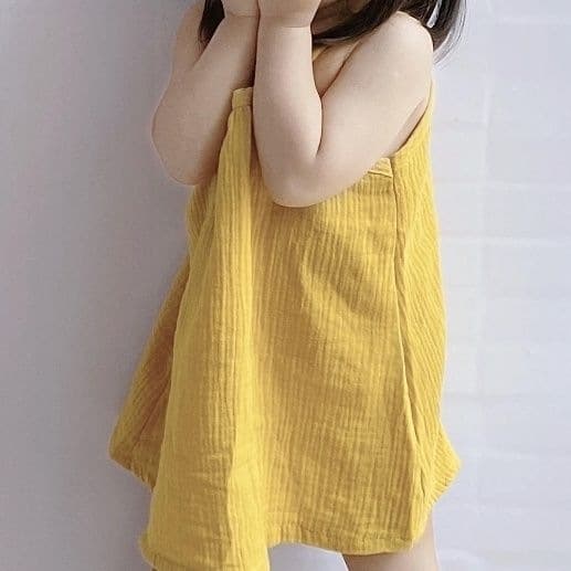 Baby Girl Cotton Gauze Camisole Dress Summer Thin Infant Dress Fresh Breathable Princess Dress
