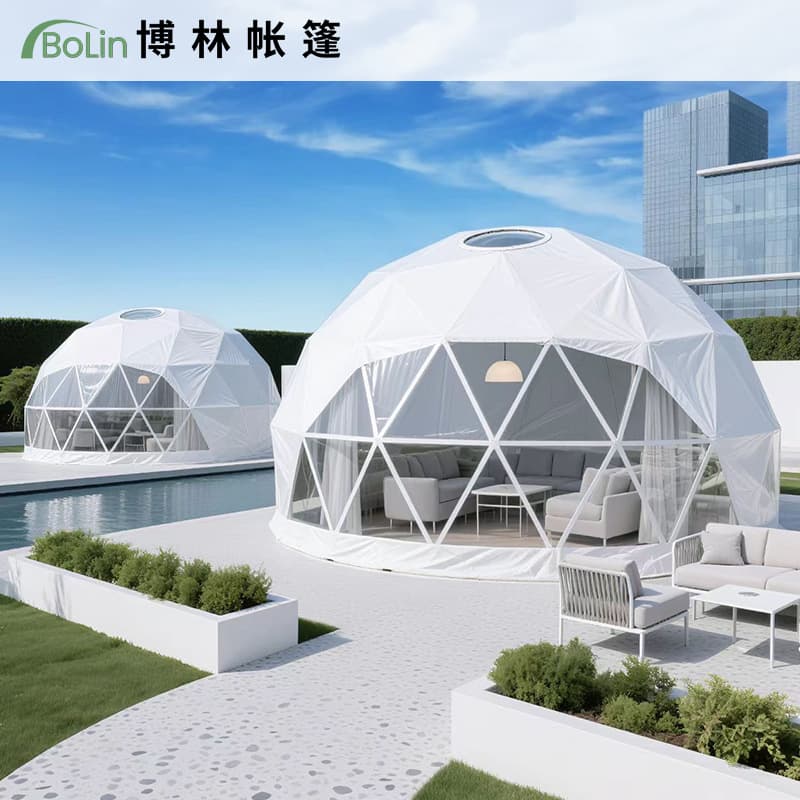 Resort Hotel Tent, Scenic Area Cultural Tourism Starry Sky Tent Camping Glamping Star Room Dome Spherical Tent