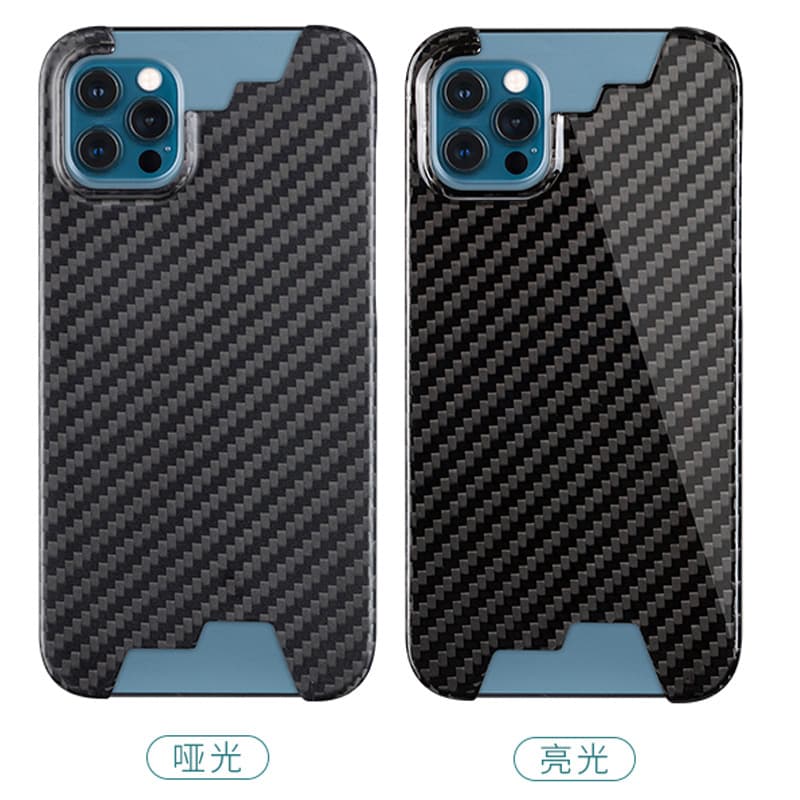 Compatible with iPhone 13 Pro Max Real Carbon Fiber Phone Case for Apple 12 Ultra-Thin Shockproof Trendy Business Protective Case
