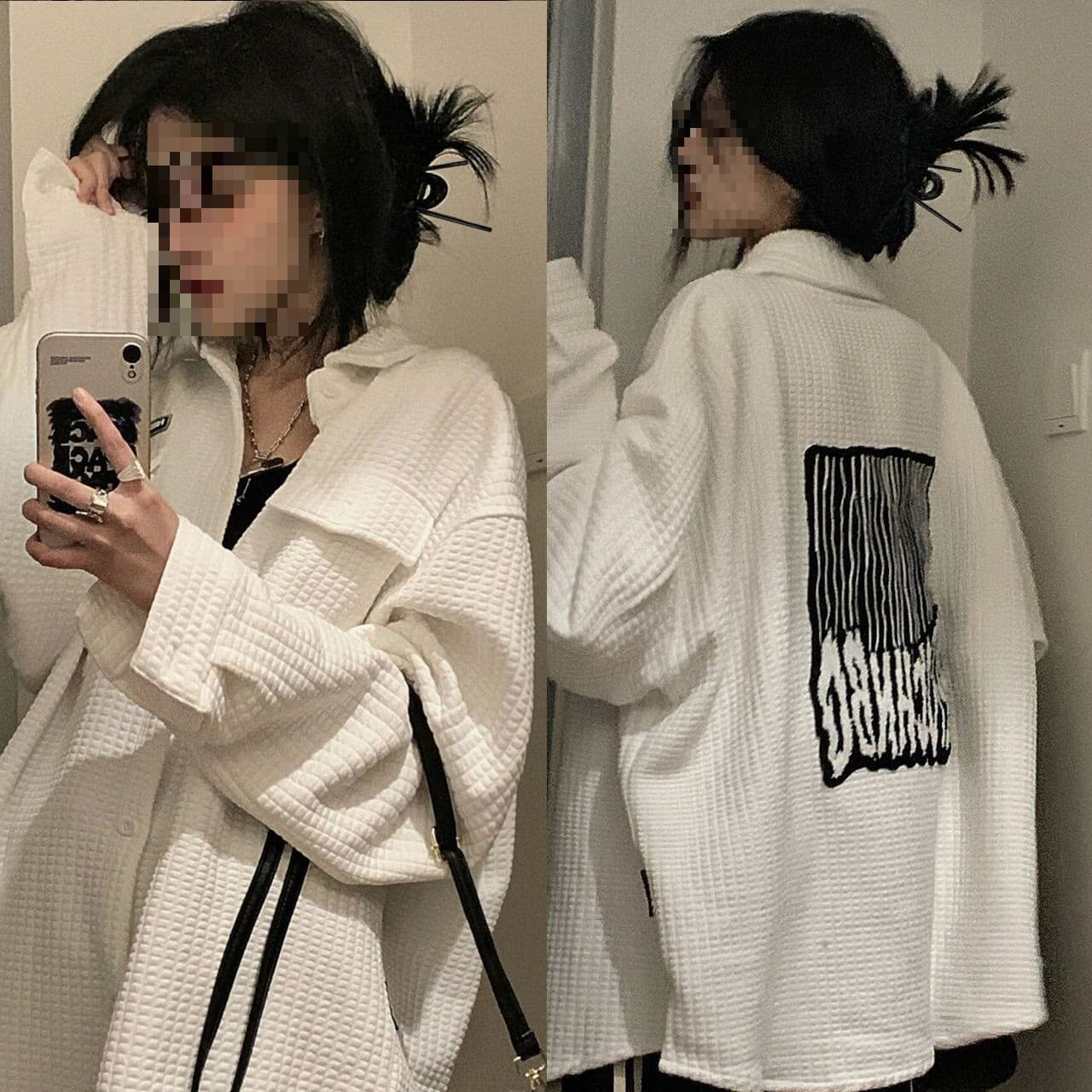 American-style niche lightweight jacket for women, new spring and autumn style, versatile white top jacket.