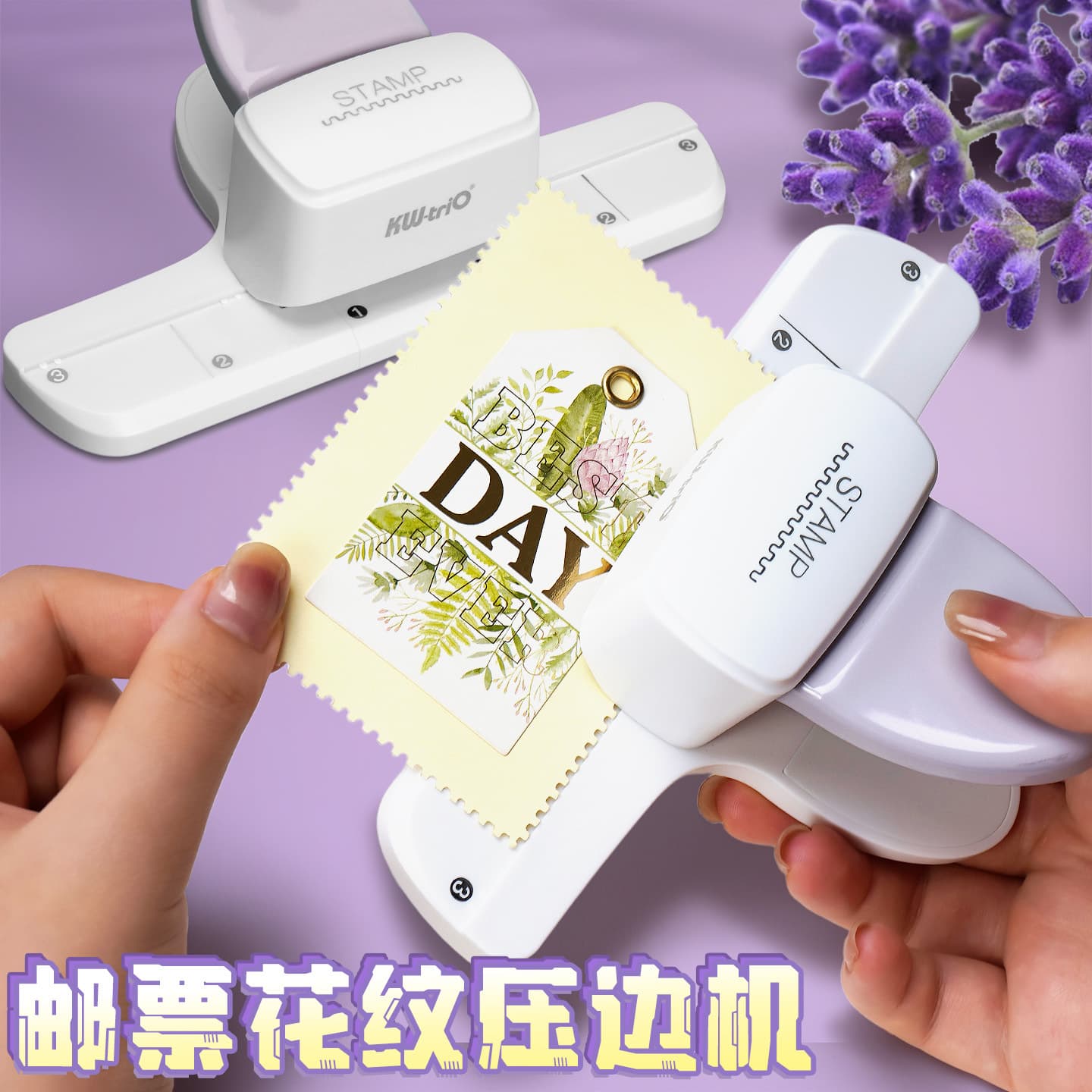 Kadeyou Large Pattern Edge Perforator for Scrapbooking, Children's Craft Lace Embossing Machine, Stamp Embosser