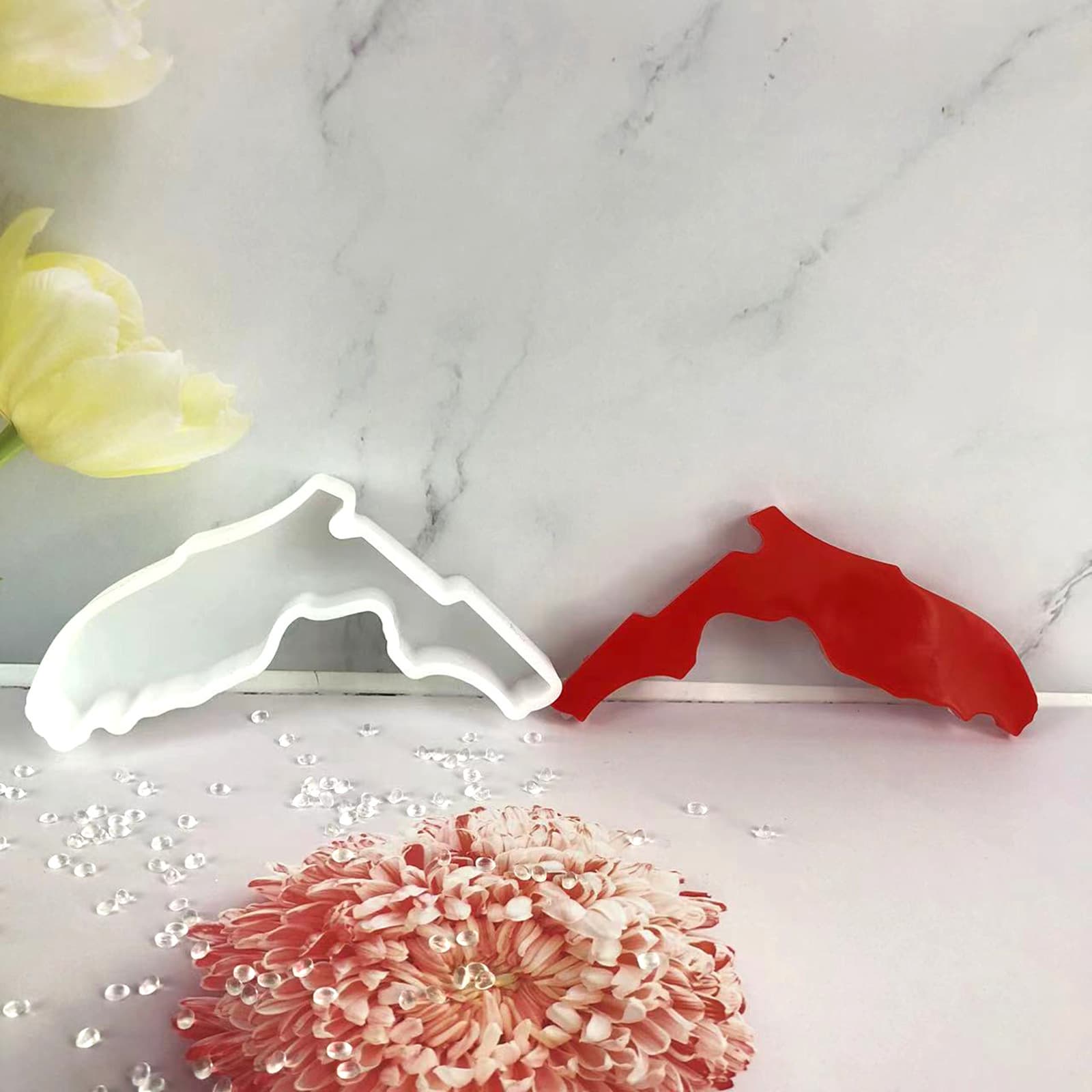 Car Aroma Silicone Mold Florida State Map Car Hanging Diffuser Gypsum Car Aroma Mold