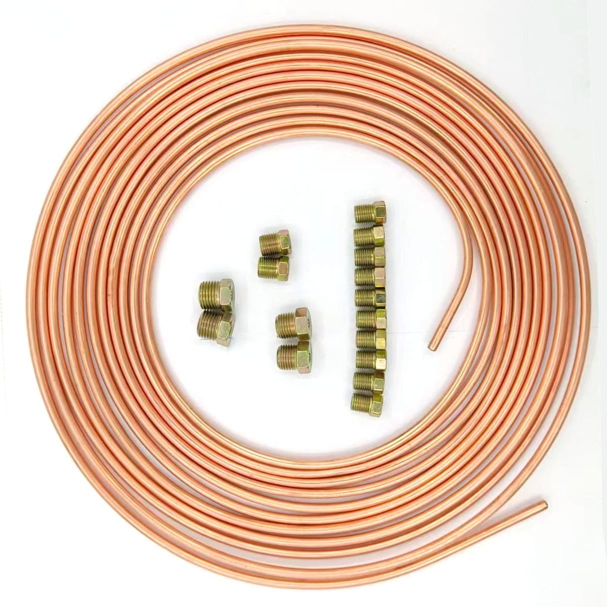 Gold 3/16 Automotive Oil Pipe Brake Pipe Silver 1/4 Cross-Border Wholesale Manufacturer 16 Accessories 10m