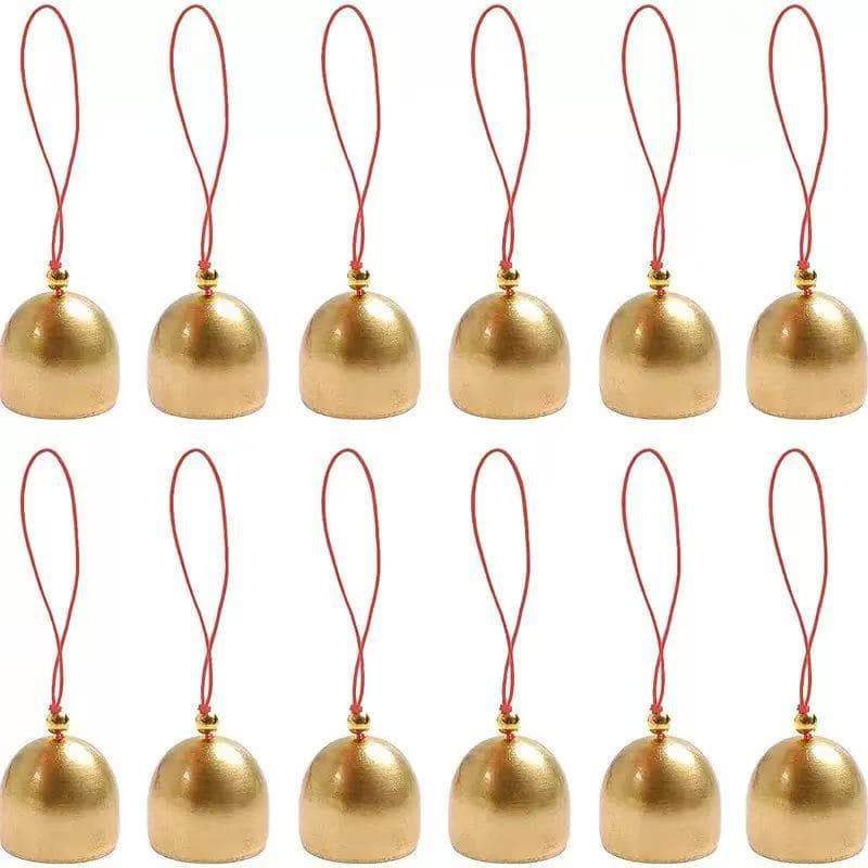 DIY Dragon Boat Festival Handmade Bell Pendant Brass Alloy Bell Wind Chime Hanging Rope Christmas Ornament Accessories