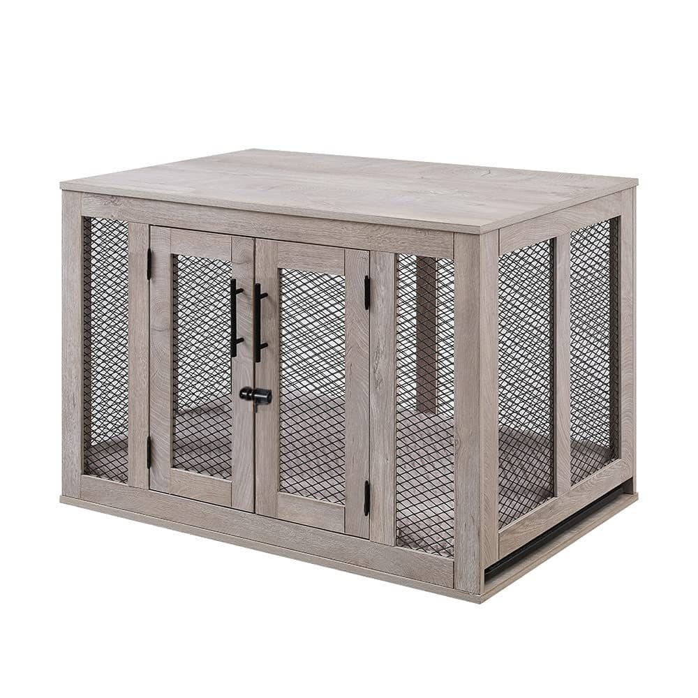 Heavy Duty Dog Crate Furniture Small Medium Large Dog Decorative Dog House End Table Indoor Wooden Cage Kennel Dog Bed