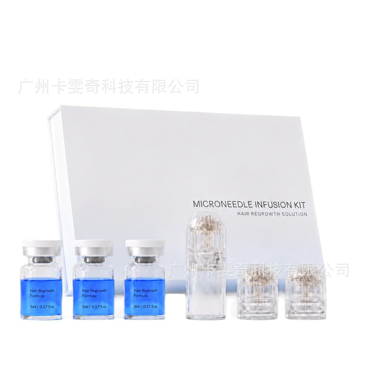 MICRONEEDLE INFUSION KIT Hair Growth Microneedle Serum Hair Regrowth Anti-Hair Loss Blue Copper Peptide Serum