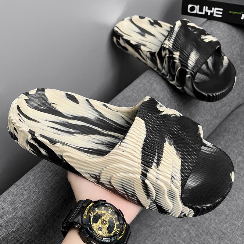 Fashionable Men's Slippers Summer New Casual Trendy Indoor Outdoor Wear Home Thick Bottom Sports Camouflage Slippers