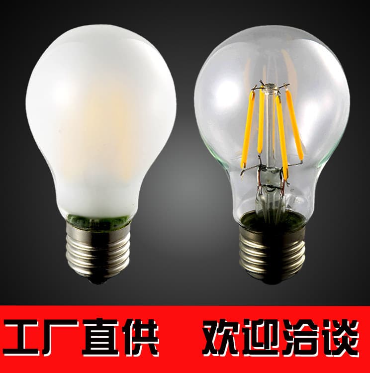 A60 LED Bulb, Frosted Dimmable, Vintage Edison LED Bulb, LED Filament Lamp, Premium Light Source