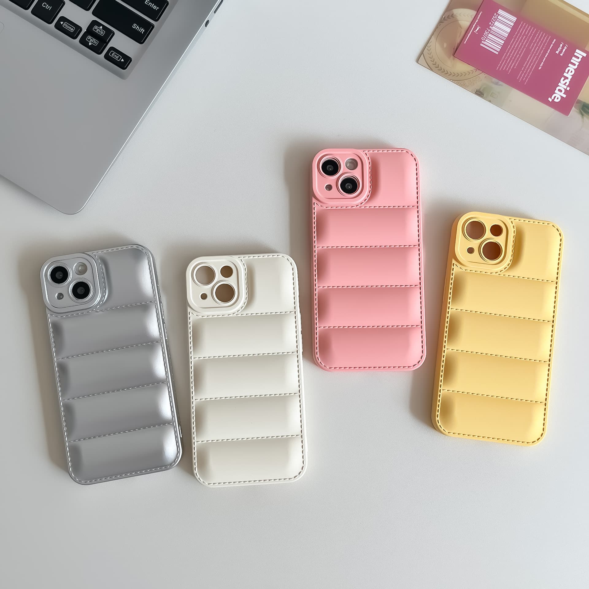Compatible with iPhone 16E Case Apple 15 Pro Max Liquid Down Jacket 17 PRO Shockproof Protective Cover