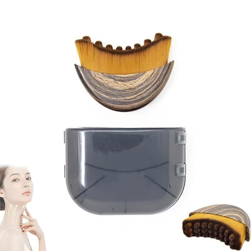 Cross-Border Facial Contour Brush Lymphatic Massage Brush Lymphatic Contour Face Brush Makeup Brush Full Set