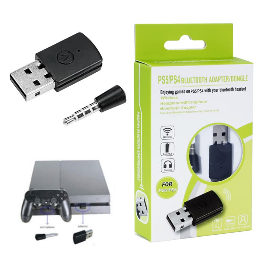 USB 4.0 Bluetooth Adapter Dongle for PS4/PS5 Game Controller Microphone Headset Receiver Wireless