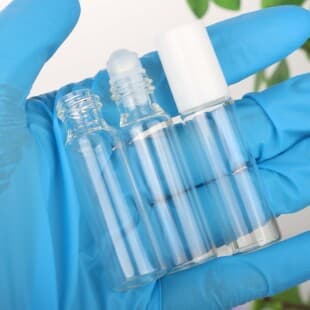 In Stock 5ml Clear Glass Roller Bottle for Essential Oil Perfume Refillable Roll-On Bottle Packaging Glass Bottle