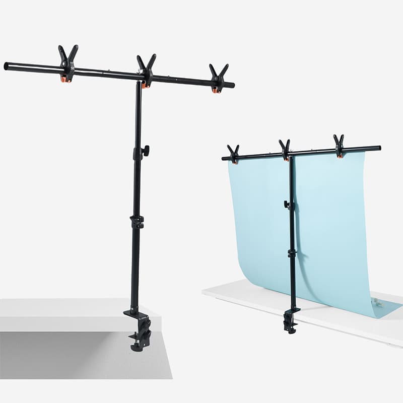 90*100cm Photography Backdrop Cloth Desktop C-Shaped Stand PVC Board Background Panel T-Shaped Rack Wholesale