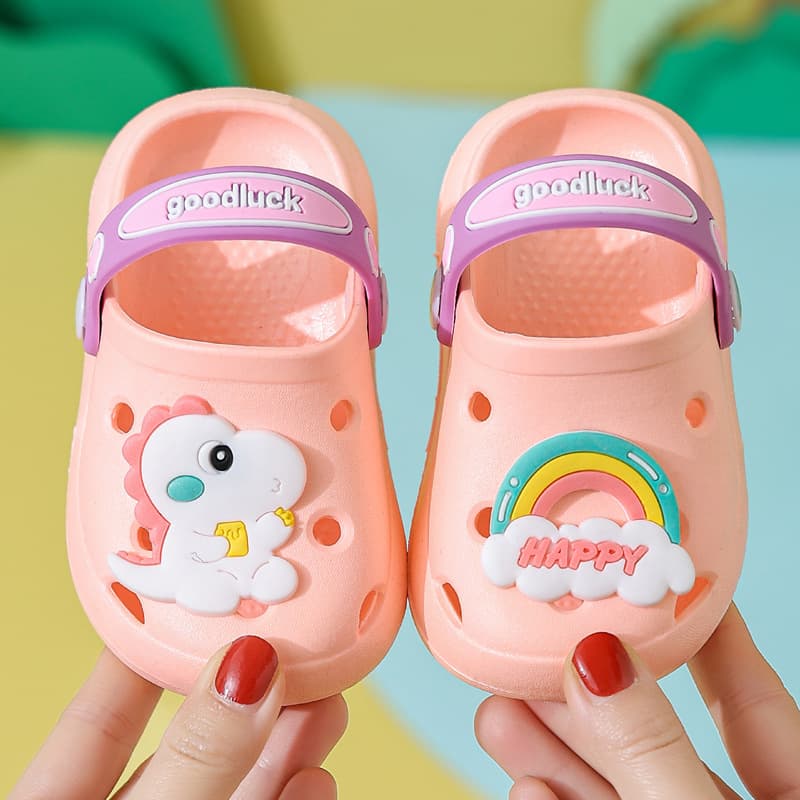Cute Summer Children's Slippers Non-slip Soft Bottom Baby Cool Shoes Toddler Infant Boys Girls Hole Shoes