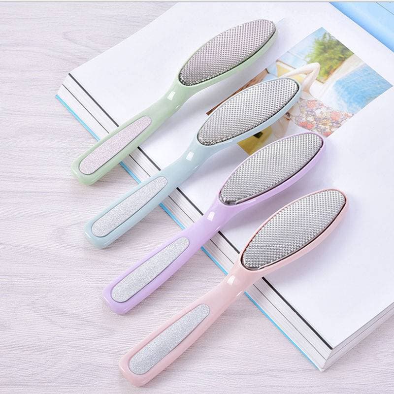 Stainless Steel Detachable Washable Foot Grinding Stone, Pedicure File for Dead Skin Removal and Callus Brushing Foot Board Scrubber