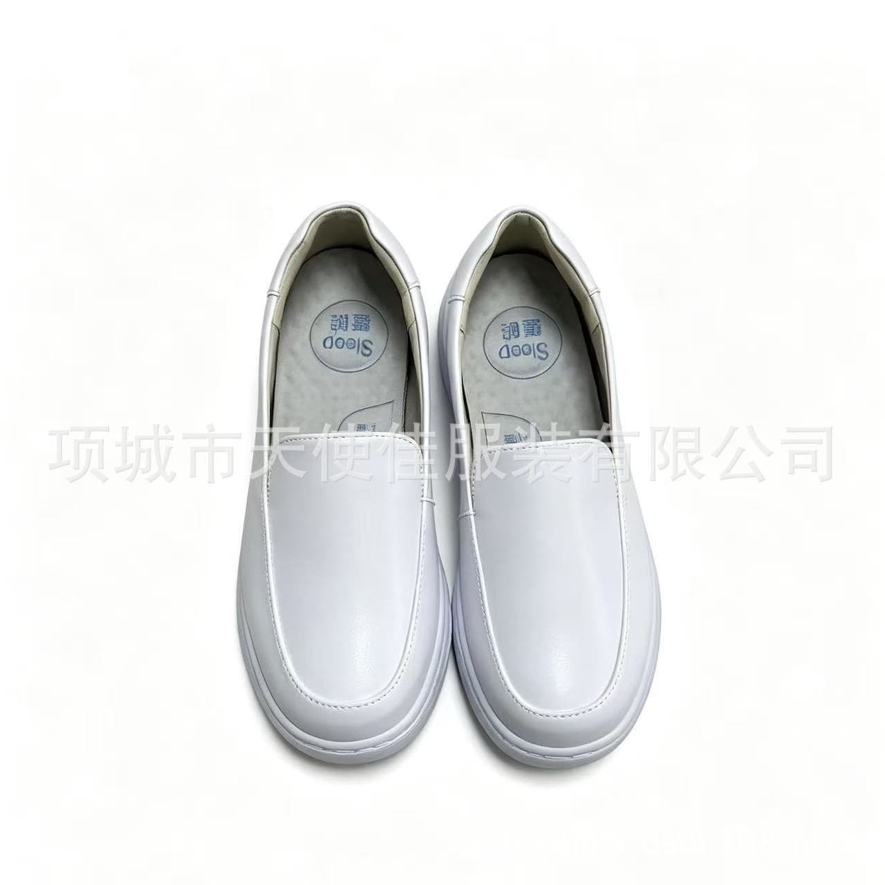 Nurse Shoes Breathable Summer Style Top Layer Leather Doctor Shoes Surgical Slippers Pharmacy Physician Shoes Cushion Nurse Shoes