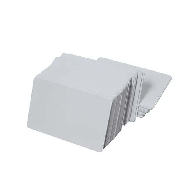 Blank PVC White Card CR80 Standard PVC 86*54mm Uncoated Ribbon Printer White Card