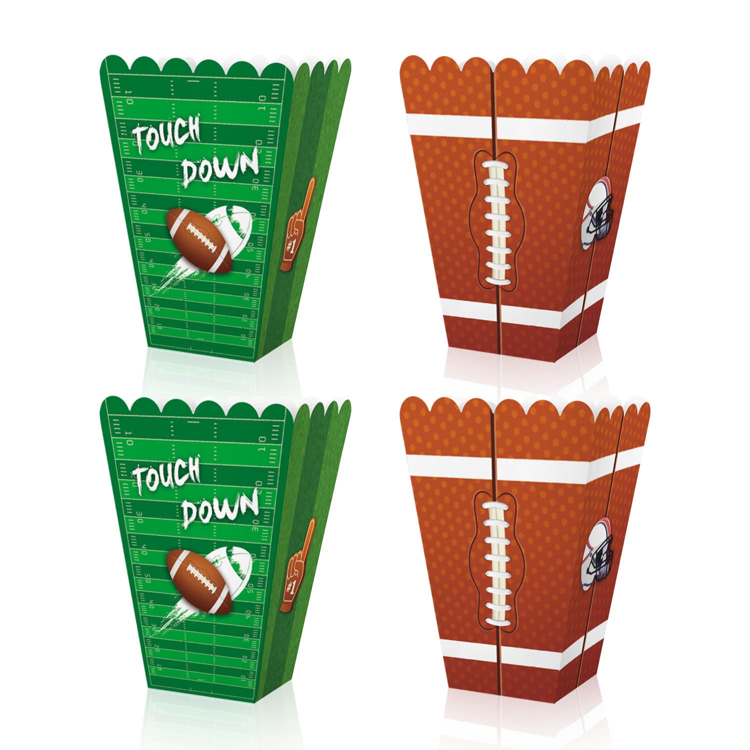 New football theme popcorn box Super Bowl sports party snack carton festive atmosphere decoration supplies
