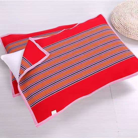 Thickened anti-slip coarse cloth pillowcase single breathable thickened four-season cotton cloth pillow towel