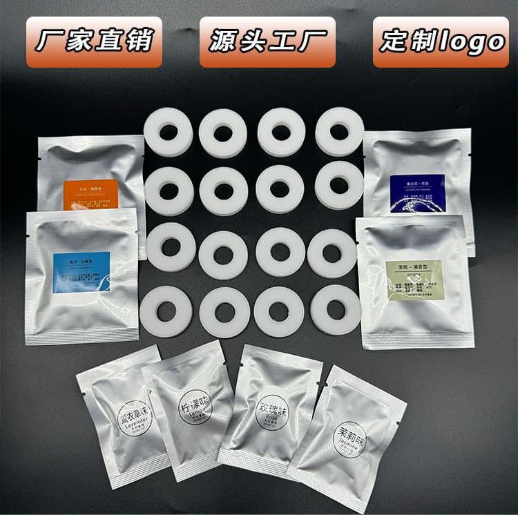 Factory Wholesale PE Aroma Scented Disc Necklace Fan Built-in Car Air Freshener Solid Vent Clip for Vehicle