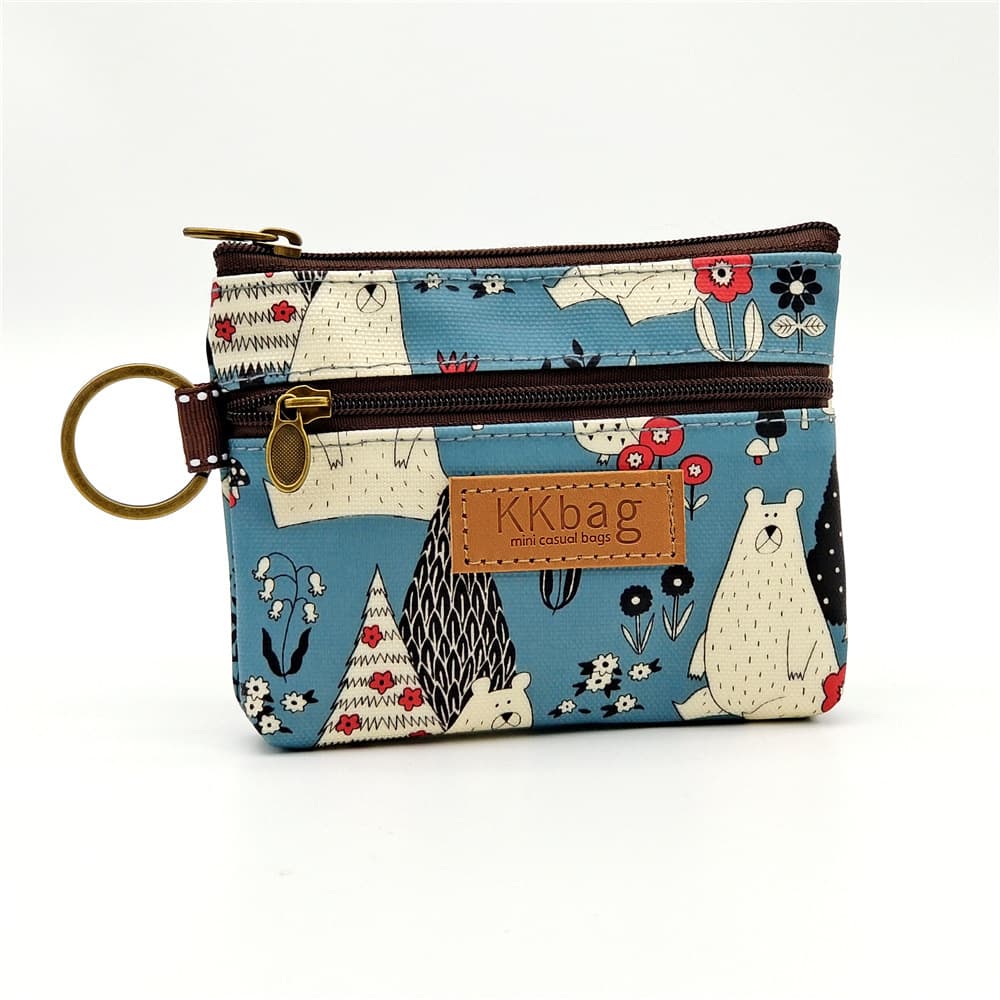 2023 New Printed Leather Cartoon Coin Purse, Stain-Resistant Waterproof Lipstick Coin Storage Bag Card Holder Wholesale