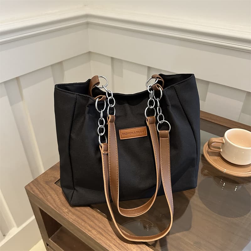 Chic Minimalist Tote Bag for Women 2024 New Large Capacity Single Shoulder Casual Ladies Handbag