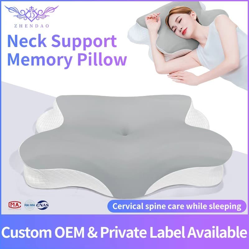 Memory Foam Neck Pillow Slow Rebound Cervical Support